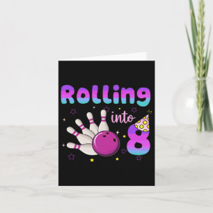 Carte Bowling Boy Girl Birthday Rolling En 8 Funny 8ème
