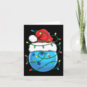 Carte Bowling Byll Avec Santa Hat Hommes garçons Noël Xm