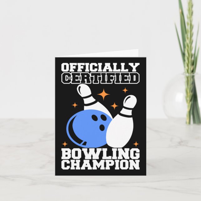 Carte Bowling Byll Bowler Outfit Bowling Champion (Devant)