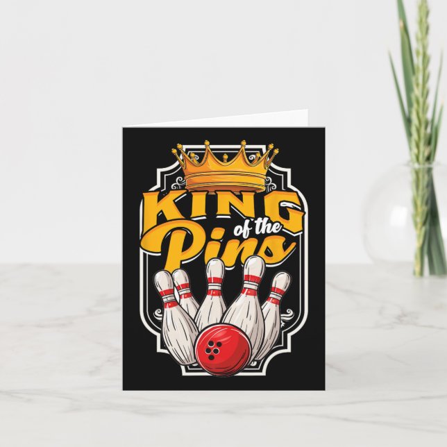 Carte Bowling King Of The Pins (Devant)