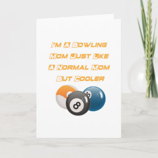 Carte Bowling Maman Funny Mère Jour Joueur-cadeau Bowlin