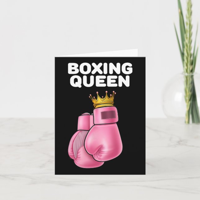 Carte Boxe de boxe Queen femmes Boxer filles Boxer Boxer (Devant)