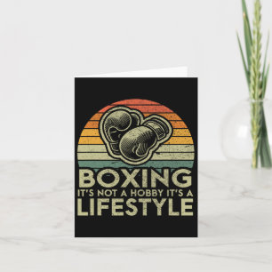 Carte Boxe de style de vie rétro