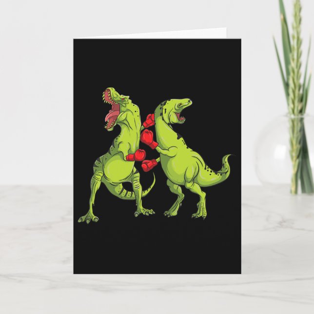 Carte Boxe T-rex  (Devant)