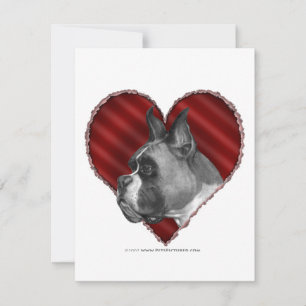Carte Boxer avec coeur