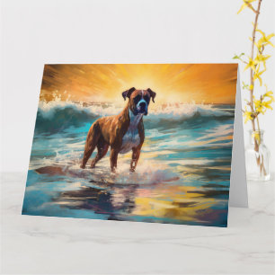 Carte Boxer Beach Surfing Peinture