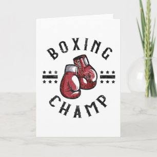 Carte Boxer Champ Martial Arts Boxer