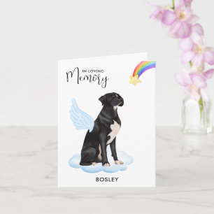 Carte Boxer Chien Angel Memorial Animaux de compagnie Pe