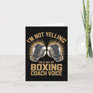 Carte Boxer Coach Boxer Fighter Boxers Coaching
