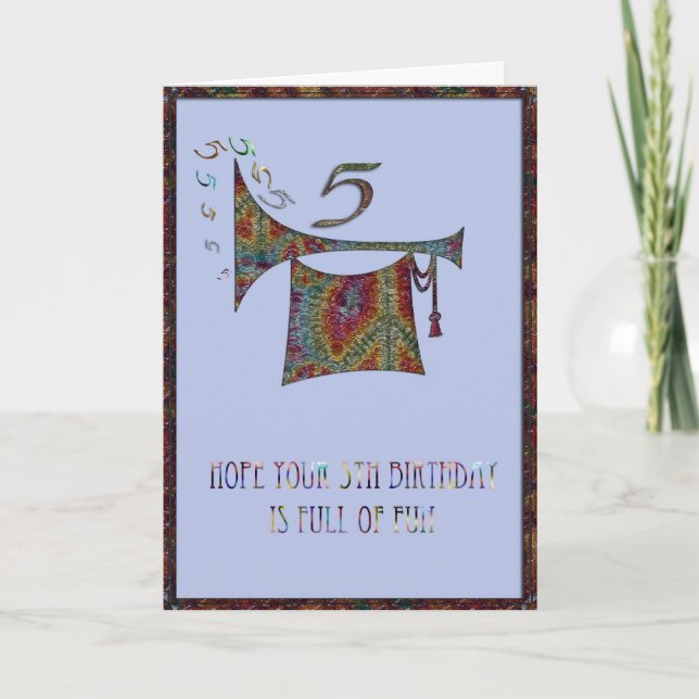 Carte Boys 5th Birthday Card (Devant)