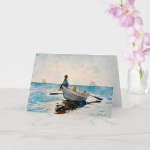 Carte Boys in a Dory par Winslow Homer, Art Nautique