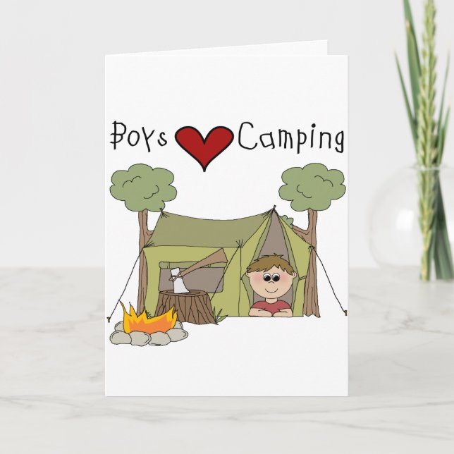Carte Boys Love Camping (Devant)