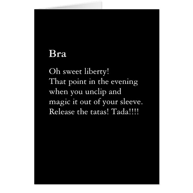 Carte Bra pour femmes (Devant)