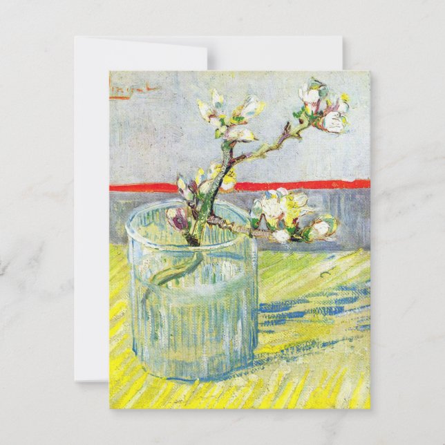 Carte Branche d'amande en fleurs par Vincent van Gogh (Devant)