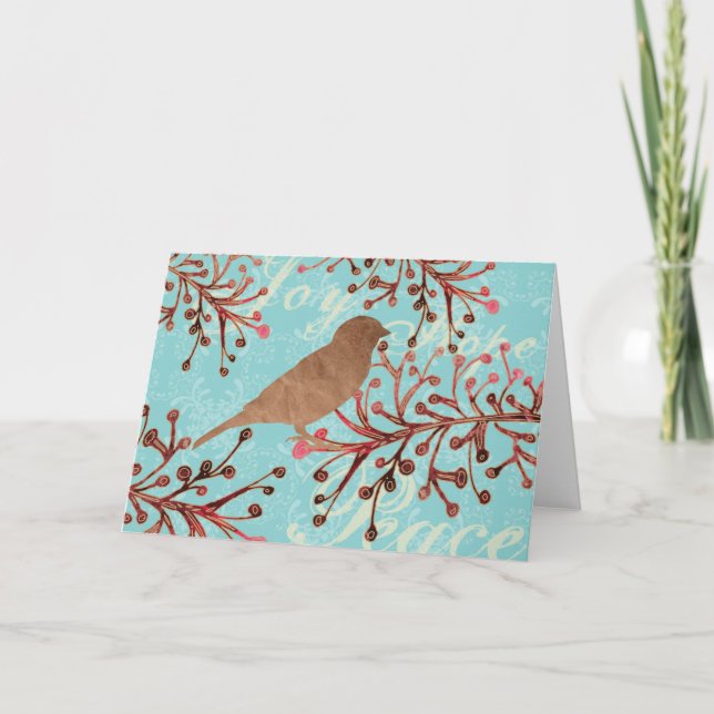 Carte Branche d'oiseau de canneberge (Devant)