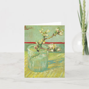 Carte Branches de fleurs d'amandes en verre Van Gogh Art