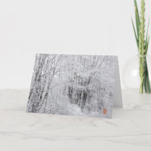Carte Branches de neige fine Voiture