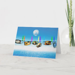 Carte Brave New World Birthday Grey Card
