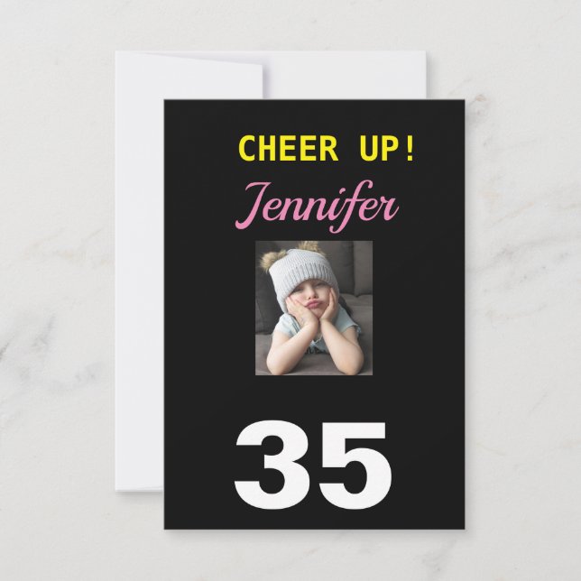 Carte Bravo ! 35e Joyeux anniversaire 35 Drôle Grumpy Gi (Devant)