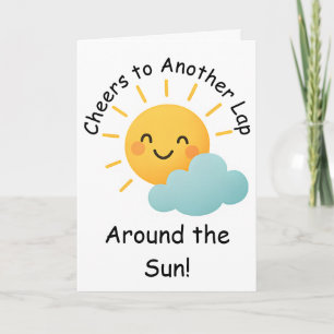 Carte Bravo à un autre tour autour du soleil Anniversair