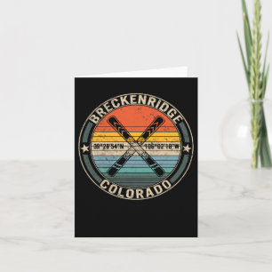 Carte Breckenridge Colorado Ski Mountain Snowboard