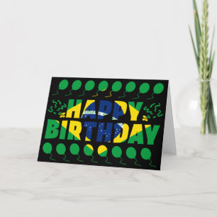Carte Brésil Drapeau patriotique Anniversaire