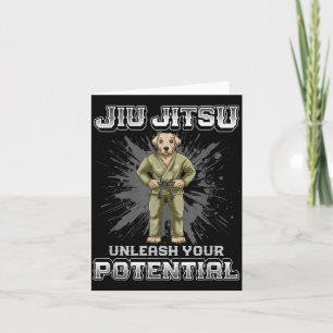 Carte Brésilien Jiu Jitsu MMA et Grappling BJJ Chien