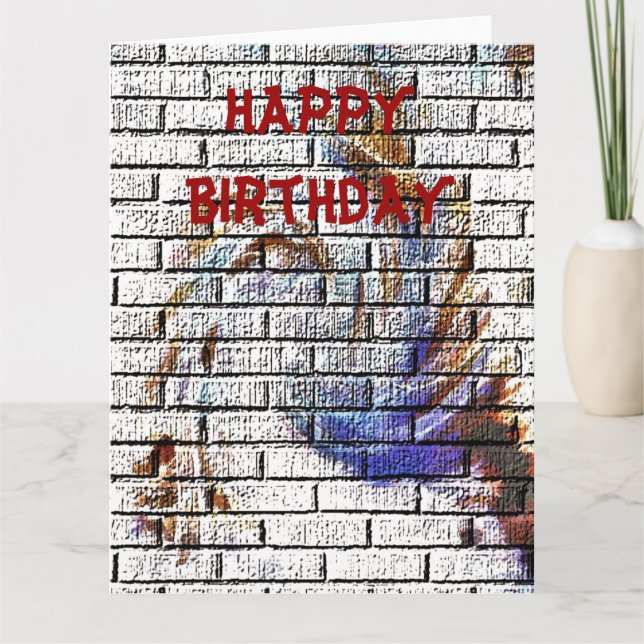 CARTE BRICK WALL (Devant)