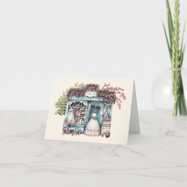 Carte BRIDAL ou Merci de note commerciale révisée (Devant)