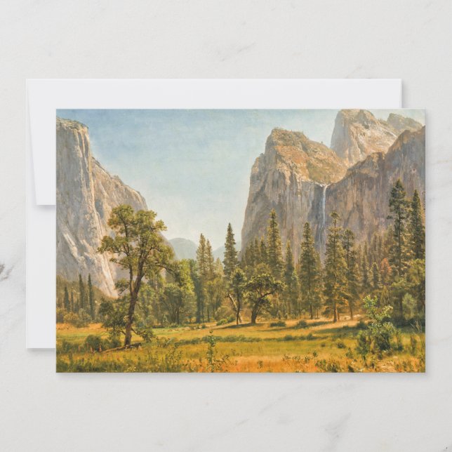Carte Bridal Veil Falls, Californie | Albert Bierstadt (Devant)