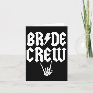 Carte Bride Crew Rock N Roll Gothique Halloween Cheloret
