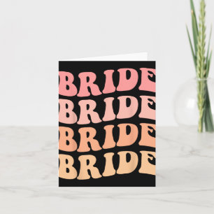 Carte Bride I Do Crew Retro Mariage Bride Bachelorette P