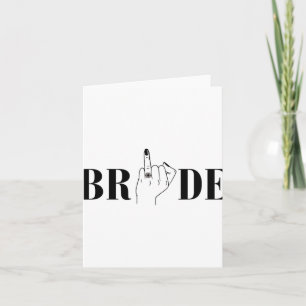 Carte Bride Mariage Brigade Brigade Bachelorette Party