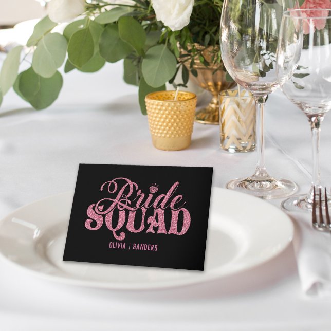 Carte Bride Squad Bright Pink (Créateur téléchargé)