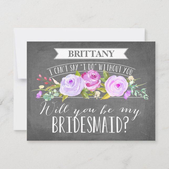Carte Bridesmaid | Bridesmaid (Devant)