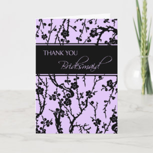 Carte Bridesmaid en Merci Floral Violet