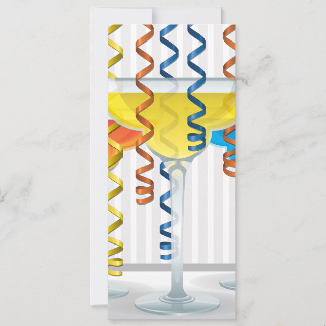 Carte Bright cocktail et ruban (Devant)