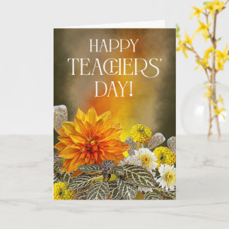 Carte Bright Floral Teacher’s Day Greeting Card