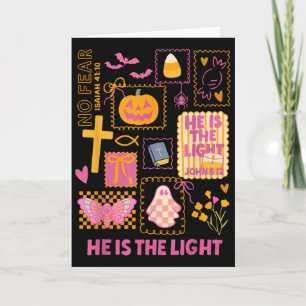 Carte Briller avec la lumière de Jésus Halloween chrétie