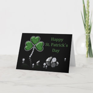 Carte Brilliant Happy St. Patrick's Day Diamonds