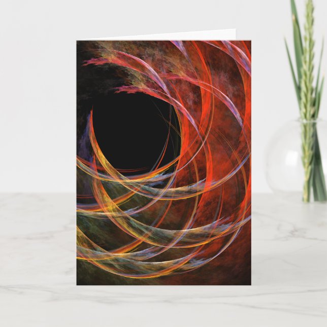 Carte Briser le Cercle Vortex de Feu Art Abstrait (Devant)