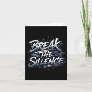 Carte Briser Le Silence Advocate For Mental Health Stick