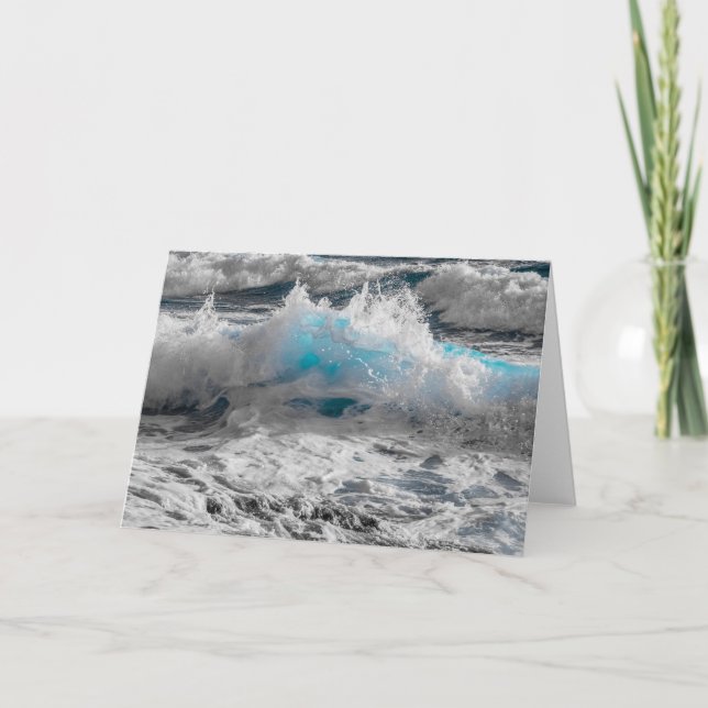 Carte Briser les vagues océaniques (Devant)