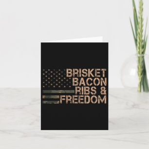 Carte Brisket Bycon Ribs Et Freedom Grill Bbq Funny Mea