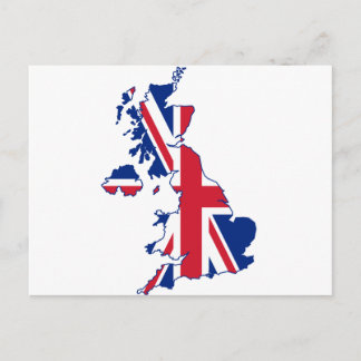 Carte BRITANNIQUE de drapeau