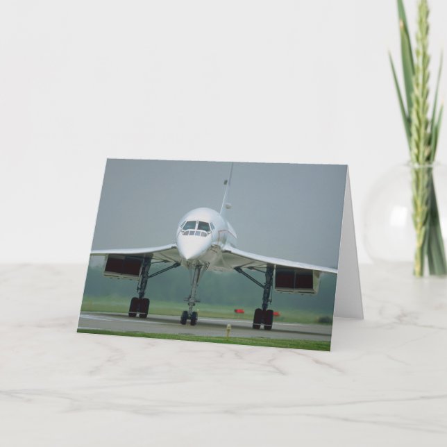 Carte British Airways Concorde, sur le chemin de taxi (Devant)