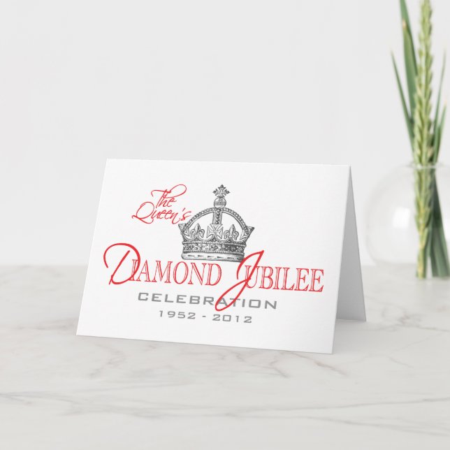 Carte British Diamond Jubilee - Royal Souvenir (Devant)