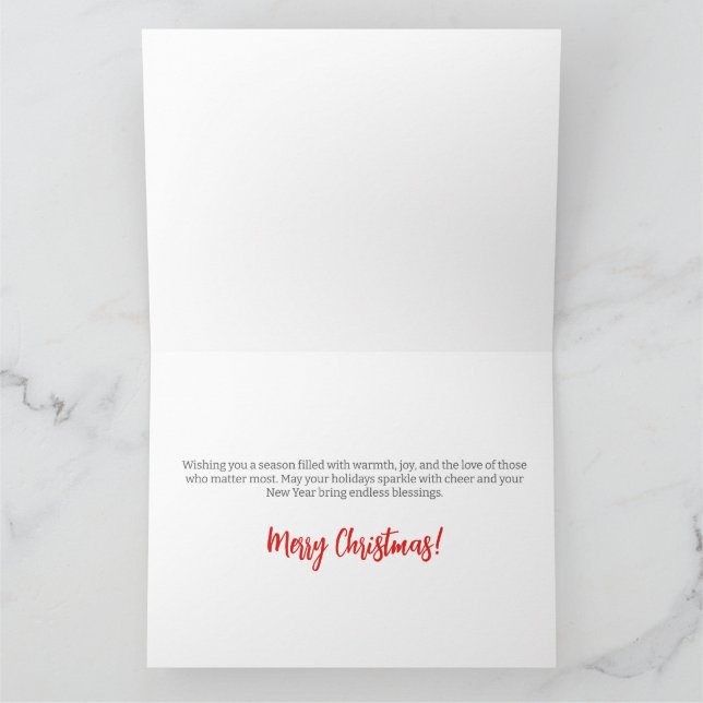Carte Brittany Spaniel Noël Festive Voyage (Intérieur)