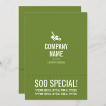 Brochure 5x7 pour le soin de la pelouse