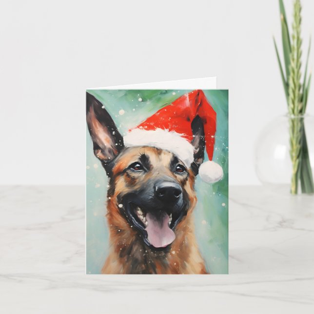 Carte Brochure de Noël malinois belge (Devant)